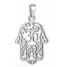 Amuleto Plata Mano Fatima mantra OM 2.6 x 2,0 cm ·