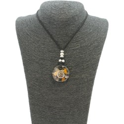 Collar Orgon Espiral Negro (3,2 cm Ajustable)