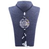 Collar Orgon Espiral Negro con Abalorios (5,4 cm Ajustable)