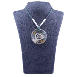 Collar Orgon Espiral Verde (5,4 cm Ajustable)