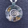 Collar Orgon Espiral Verde (5,4 cm Ajustable)
