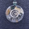 Collar Orgon Espiral Verde (5,4 cm Ajustable)