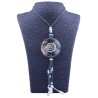 Collar Orgon Espiral Verde con Abalorios (5,4 cm Ajustable)