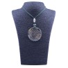 Collar Orgon Flor de la Vida Verde (5,4 cm Ajustable)