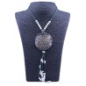 Collar Orgon Flor de la vida Verde con Abalorios (5,4 cm Ajustable)