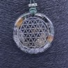 Collar Orgon Flor de la Vida Verde (5,4 cm Ajustable)