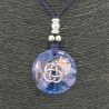 Collar Orgon Nudo Celta Azul (3,7 cm Ajustable)
