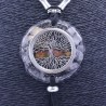 Collar Orgon Arbol de la vida Negro con Abalorios (5,4 cm Ajustable)