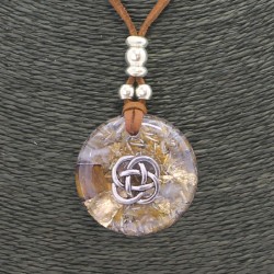 Collar Orgon Nudo Celta Beige (3,7 cm Ajustable)