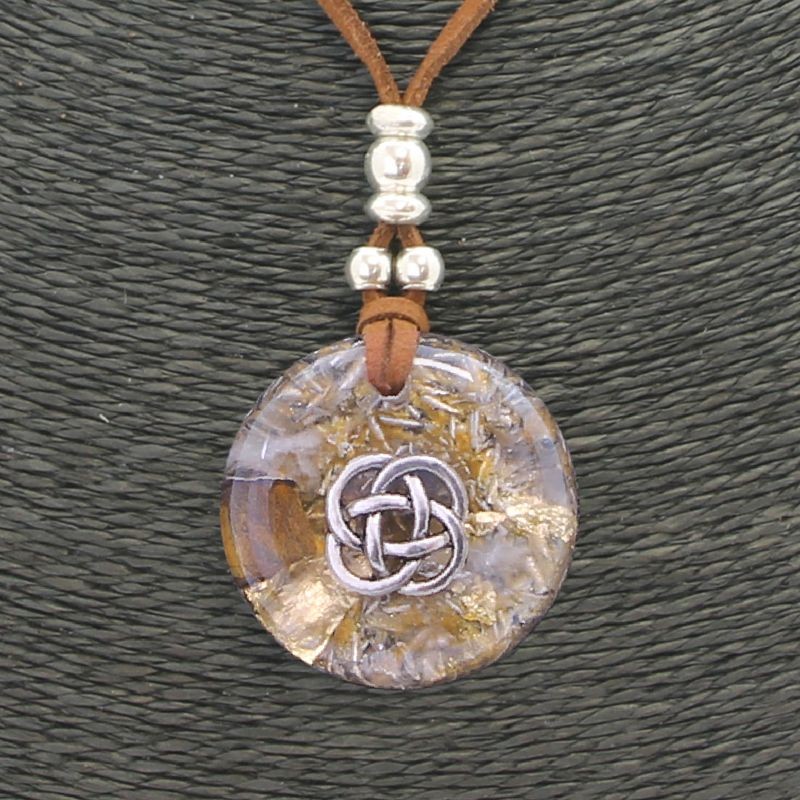 Collar Orgon Nudo Celta Beige (3,7 cm Ajustable)