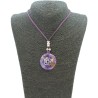 Collar Orgon Nudo Celta Morado (3,7 cm Ajustable)