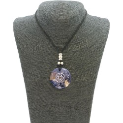 Collar Orgon Nudo Celta Negro (3,7 cm Ajustable)