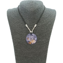 Collar Orgon Nudo Celta Negro (3,7 cm Ajustable)