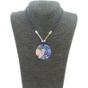 Collar Orgon Om Azul (3,7 cm Ajustable)