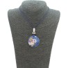 Collar Orgon Om Azul (3,7 cm Ajustable)