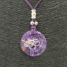 Collar Orgon Om Morada (3,7 cm Ajustable)