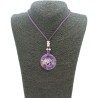 Collar Orgon Om Morada (3,7 cm Ajustable)