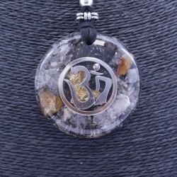 Collar Orgon Om Negro (5,4 cm Ajustable)
