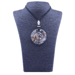 Collar Orgon Om Negro (5,4 cm Ajustable)