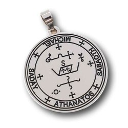 Amuleto Plata Medalla Arcangel San Miguel 3 cm