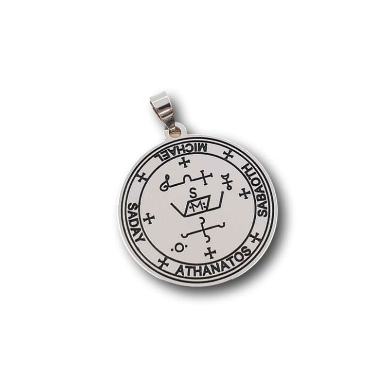 Amuleto Plata Medalla Arcangel San Miguel 3 cm