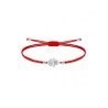 Pulsera Hilo Rojo Trenzado c/ Mano de Fátima en Plata