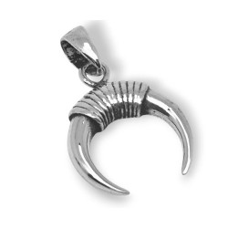 Amuleto Plata Media Luna Invertida 1,6 cm ·