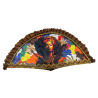 Abanico Oya 65 x 35 cm tela impresa ·