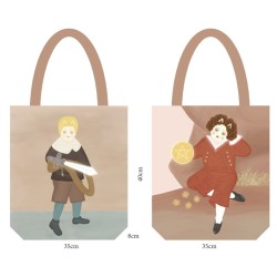 Bolsa Tote Mr Butter - Modelo Pajes Espada y Oros - 40 x