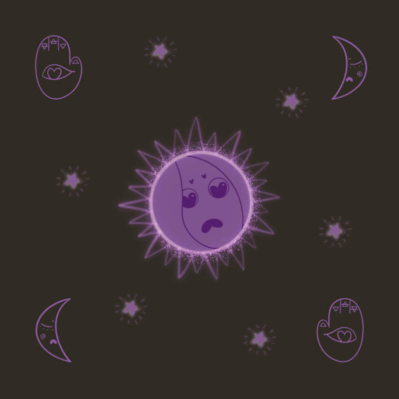 Tapete Aterciopelado Mr Butter - Modelo Sol Estrellas,Luna