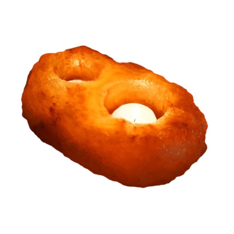 Porta Vela Sal Natural 2 velas ·