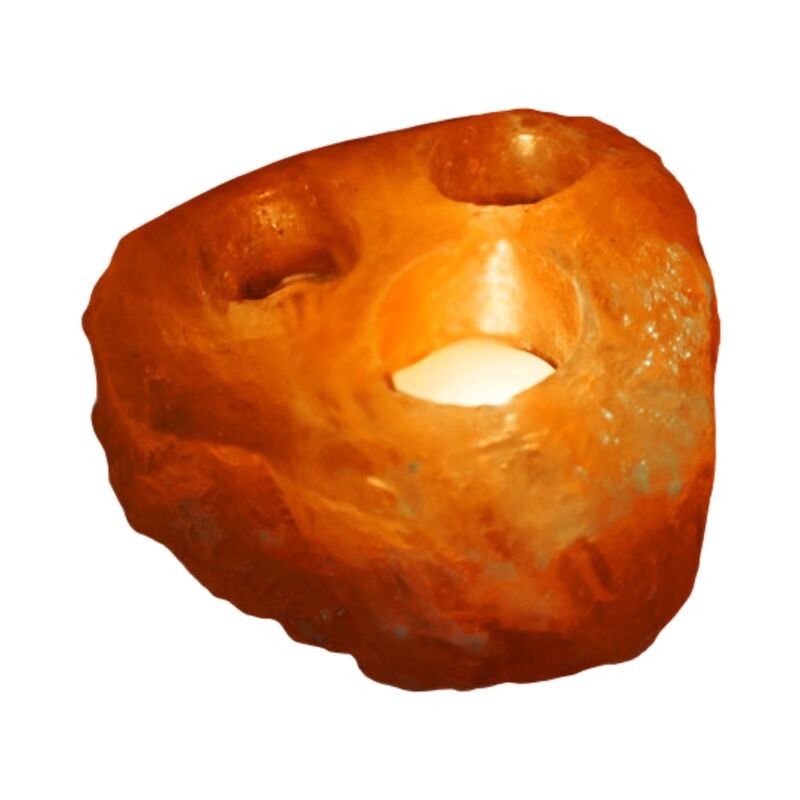 Porta Vela Sal Natural 3 velas ·