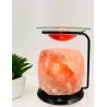 Quemador Esencia Piedra de Sal Natural con stand ·