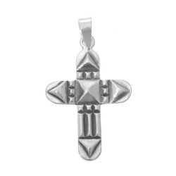 Amuleto Plata Cruz Atlante 1,5 x 2 cm