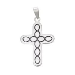 Amuleto Plata Cruz Atlante 1,5 x 2 cm