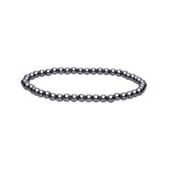 Pulsera bolas de Hematite 4 mm (Elastica)
