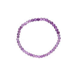 Pulsera bolas de Amatista 4 mm (Elastica)