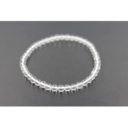 Pulsera bolas de Cristal de Roca 4 mm (Elastica)