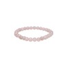 Pulsera bolas de Cuarzo Rosa 6 mm (Elastica)