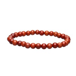 Pulsera bolas de Jaspe Rojo 6 mm (Elastica)