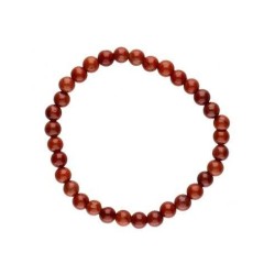Pulsera bolas de Jaspe Rojo 6 mm (Elastica)