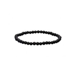 Pulsera bolas de Obsidiana Negra 4 mm (Elastica)