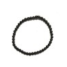 Pulsera bolas de Obsidiana Negra 4 mm (Elastica)