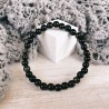 Pulsera bolas de Obsidiana Negra 6 mm (Elastica)