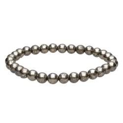 Pulsera bolas de Pirita 6 mm (Elastica)