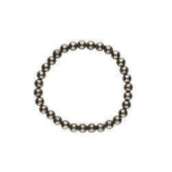 Pulsera bolas de Pirita 6 mm (Elastica)
