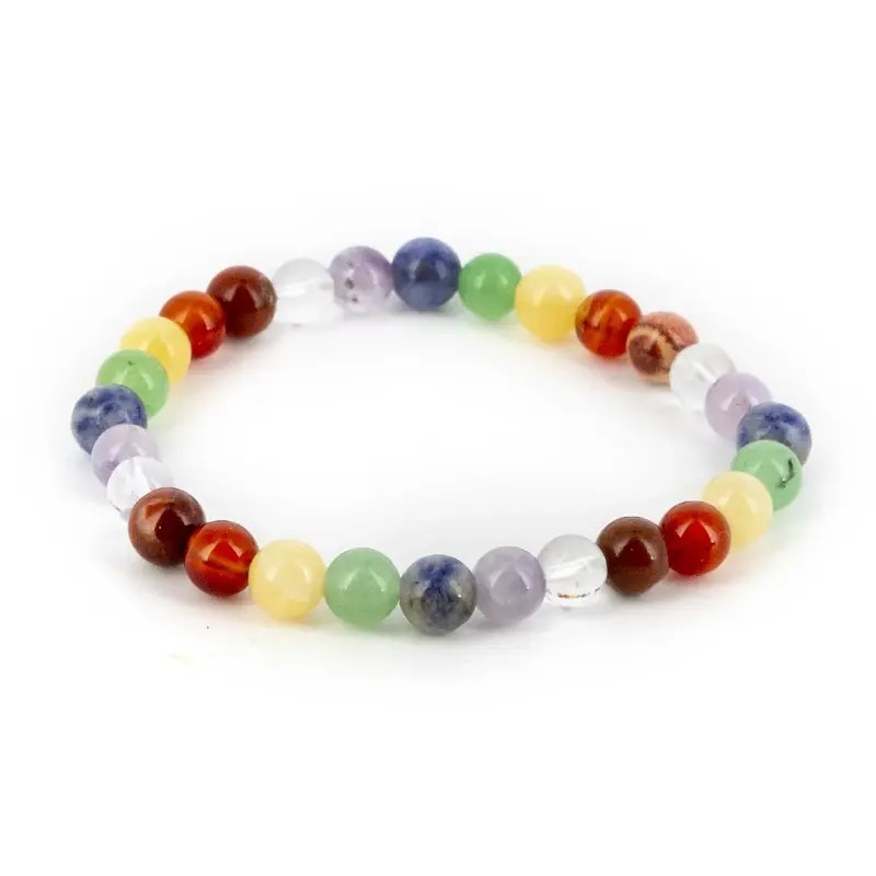 Pulsera bolas 7 Chakras 6 mm (Elastica)