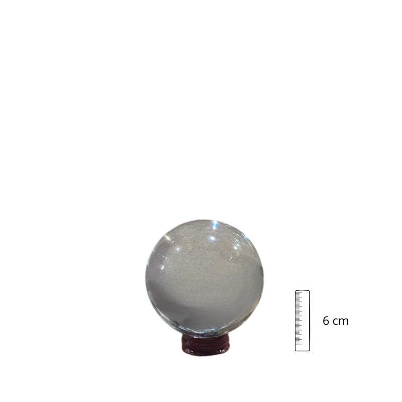 Bola Cristal 06 cm con peana