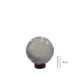 BOLA CRISTAL 8 cm (Incluy