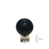 Bola Cristal Negra 10 cm con peana